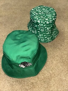 Lot Of 2 Chicago Blackhawks NHL Irish St Patrick's Unisex Bucket Hat Reversible - Picture 1 of 8