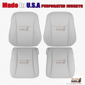 2011 2012 For Lexus LS460 LS600h - Left & Right Bottoms-Tops Leather Cover Gray - Picture 1 of 5