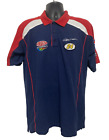 NASCAR Polo Shirt Navy Red 24 Du Pont Motorsports Short Sleeve Men's Size M