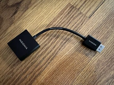 Insignia DisplayPort To DVI-D Adapter Black 4.5” Cable - Image 1 of 4