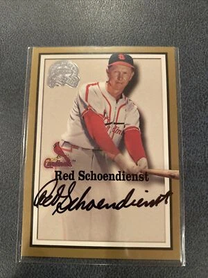 Red Schoendienst 2000 Fleer Greats of the Game ON CARD AUTOGRAPH - Image 1 of 2