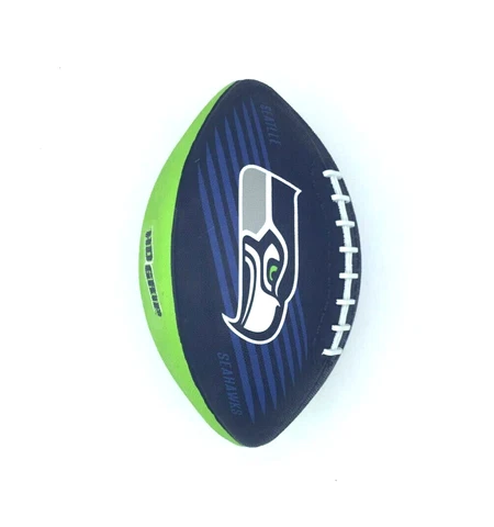 SEATTLE SEAHAWKS YOUTH SIZE 2-TONE RUBBER FOOTBALL BY RAWLINGS FREE SHIPPING Cover