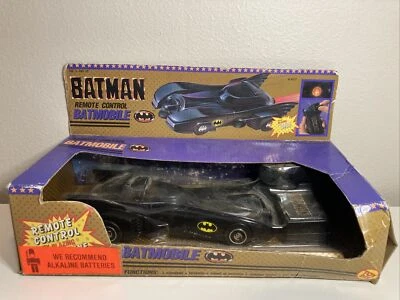 VEHÍCULO BATIMÓVIL TOYBIZ BATMAN CONTROL REMOTO 1989 ¡DE COLECCIÓN!  Usado en caja Foto 1 de 4