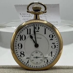 Illinois 21J Bunn Special 6 Positionen Taschenuhr graviert "Xmas 1916" - Bild 1 von 7
