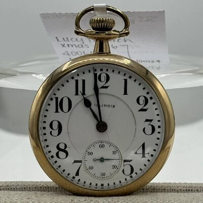 Illinois 21J Bunn Special 6 Positions Pocket Watch Engraved "Xmas 1916" - Image 1 of 4