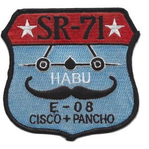 SR-71 Blackbird HABU E-08 Cisco + Poncho Patch - Picture 1 of 1