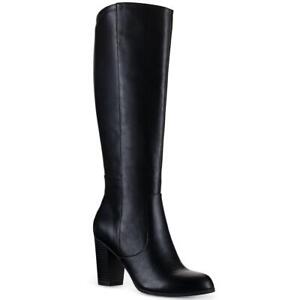 Style & Co. Womens Addyy  Leather Tall Slip On Knee-High Boots Shoes BHFO 0903