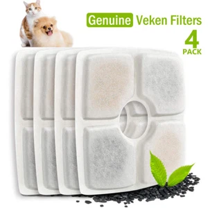 Fontana Acqua Elettrica Automatica Pet Cane Gatto Ricambio Filtro Piatto 4/8 pz - Foto 1 di 16