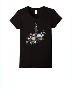 Cryptocurrency T-Shirt Size M Bitcoin Monero Blockchain Ethereum  Womens - Picture 1 of 2