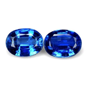 Gema de cianita azul real 100 % brillante fuego deslumbrante 3,85 quilates y 8x6 mm_ sin tratar - Imagen 1 de 10