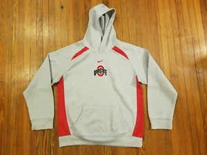 Ohio State Buckeyes Nike Gray Hooded Sweatshirt Boy's Size L (16/18) - Picture 1 of 3