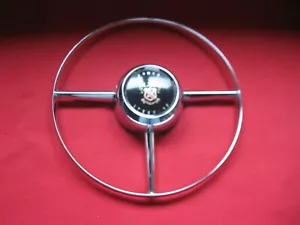 1952 BUICK HORN RING ROADMASTER "POWER STEERING" GM.1340519 NO PITTING EX. COND. - Picture 1 of 3