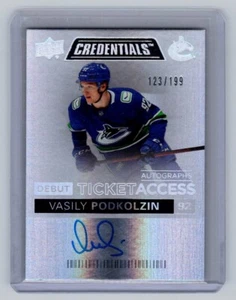 Credenciales de cubierta superior 2021-22 - Completa tu conjunto de equipo - Canucks - Imagen 1 de 25