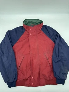 Vintage 80s Saddlebred Full Zip Collared Colorblock Jacket No Hood Sz Large - Picture 1 of 9