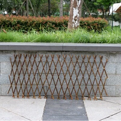 Tragbares erweiterbares freistehendes Holzspalier Zaun Garten Sichtschutz Pflanz - Bild 1 von 4