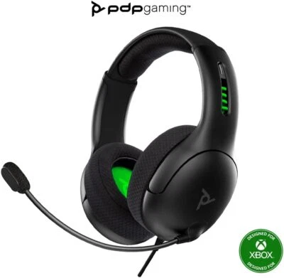 PDP Headset LVL50 Wired Microsoft Xbox One - series X Black - Image 1 of 3