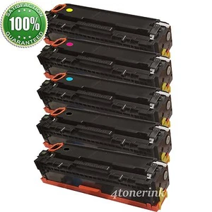 5PK CompatibleFor HP Laserjet pro 200 m251nw Toner Cartridge CF210A -CF213A 131A - Picture 1 of 5