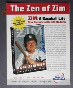 New York Yankees Don Zimmer AUTOGRAPHED 2000s Sports Magazine Book ad page ZIM - - Picture 1 of 1