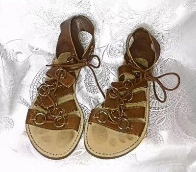 Sandalia Gladiador Corta Marrón Nine West Talla 8M Foto 1 de 4