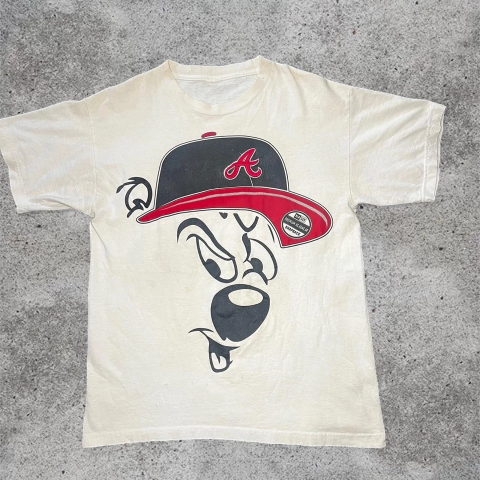 Atlanta Braves Dibujos Animados Snapback Camisa Manga Corta VK00044 Foto 1 de 1
