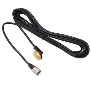 Nowy samochodowy kabel antenowy walkie-talkie z gniazdem 5 M wtyczka elastyczna miedź do - Zdjęcie 1 z 22