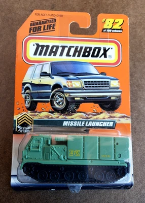 De colección. Matchbox 1998 lanzador de misiles verde patrulla militar serie 17 #82/100 1:64 Foto 1 de 4
