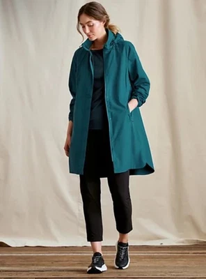 Casaco de chuva Duluth Trading Company feminino tamanho 2X Dryfecta lago profundo azul-petróleo - Imagem 1 de 4