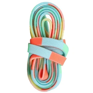  3 Paar bunte Schnürsenkel flach Schuhspitze modisch farbig Stretch Schnürsenkel - Bild 1 von 12