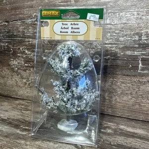 LEMAX Medium 6 Inch Snow Flocked White Pine Tree #74173 - FREE Shipping! - Picture 1 of 4