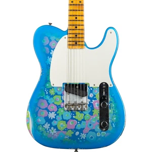 Fender Custom Shop 50's Esquire Relic Electric Guitar - Blue Floral - Picture 1 of 11