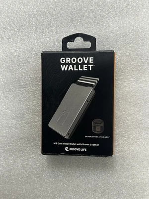 Groove Life Wallet Gun Metal, RFID Proof, Money Clip NEW SEALED - Image 1 of 2
