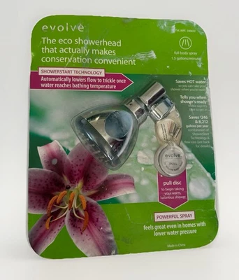 Cabezal de ducha Evolve ECO cromado, tecnología SHOWERSTAR, nuevo/sellado | Envío gratuito Foto 1 de 4