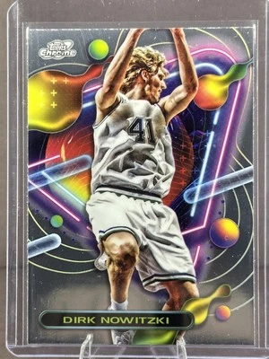 2023-24 Topps Chrome Cosmic #32 Dirk Nowitzki Dallas Mavericks - Image 1 of 2