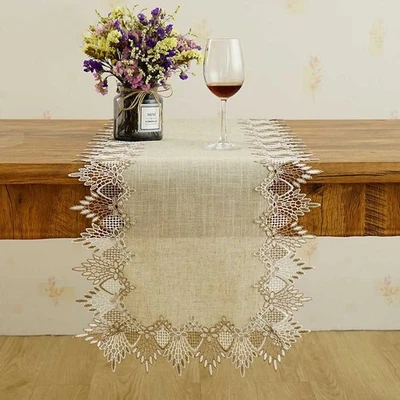 Table Cloth Washable Wedding Party Decor Decorative Dining Tables Linen - Image 1 of 4