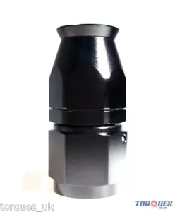 AN-6 (AN6) GERADE Stealth schwarz PTFE Teflon Schlauchbeschlag - Bild 1 von 2