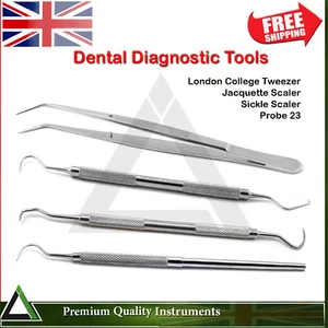 Diagnostic Dental Instruments Periodontist Tooth Cavity Plaque Removing Scalers - Picture 1 of 5
