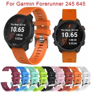 Bracelet en silicone pour bracelet de montre intelligente Garmin Forerunner 245/245M/Vivoactive3 645 - Photo 1 sur 19