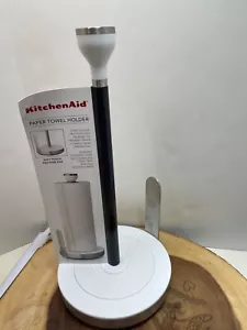 KitchenAid White Paper Towel Holder With Soft-Touch Friction Pad & Weighted base - Picture 1 of 8