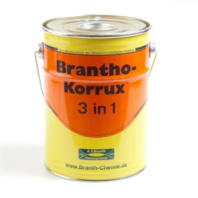 Brantho Korrux 3in1 Rostschutzfarbe Metallschutzfarbe 5Liter RAL-Ton Farbauswahl - Bild 1 von 2