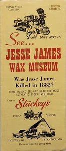 Stanton Missouri Jesse James Wax Museum Brochure - Picture 1 of 5