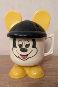 Vintage Mickey Mouse Cup with cap Walt Disney Productions - Plastic Mug - Bild 1 von 11