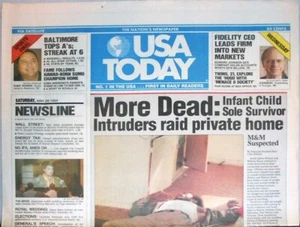 -NATURAL BORN KILLERS- Screen-Used Robert Downey Jr Movie Prop Newspaper - Picture 1 of 2
