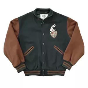 Acme Clothing Bugs Bunny Warner Bros Varsity Jacket Vintage Originale Raro Taglia S - Foto 1 di 7