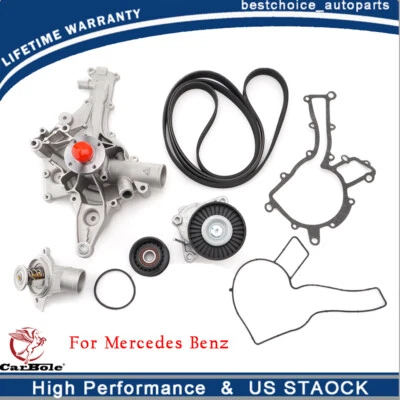 Kit de bomba de agua de refrigerante del motor para Mercedes Benz C230 E320 Chrysler 2003-2005 NUEVO Foto 1 de 4