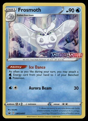 Frosmoth (Prerelease) NM SWSH007 SWSH: Sword & Shield Promo Cards Pokemon Card - Image 1 of 2