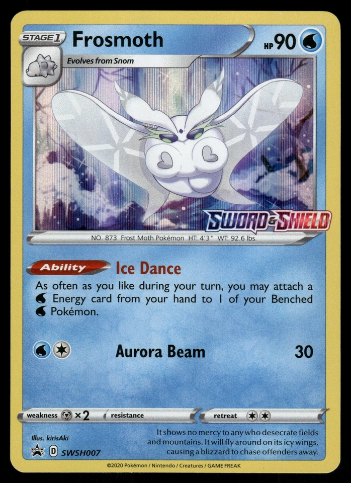 Frosmoth (Prerelease) NM SWSH007 SWSH: Sword & Shield Promo Cards Pokemon Card - Image 1 of 2