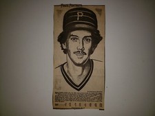 Bruce Kison 1977 Pittsburgh Post Gazette Pirate Portraits Card RARE!