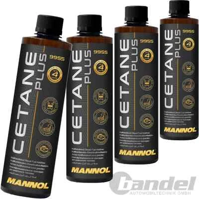 4x 450ml 9955 MANNOL CETAN PLUS DIESEL KRAFTSTOFF ADDITIV ZUSATZ REINIGER - Bild 1 von 4