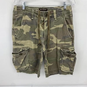 Abercrombie & Fitch Shorts Men 30X10 paratrooper Camo Military Y2K DAVID Beckham - Picture 1 of 12