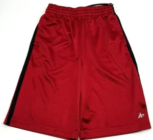 Athletech Youth Red & Black Basketball Shorts Elastic Waist Lightweight L/G - Picture 1 of 3